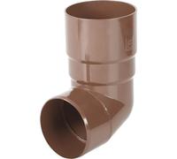 BRYZA Coude d'évacuation 89° en plastique Ø 63 mm, brun RAL 8017