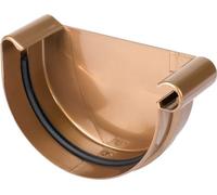 BRYZA Gouttière avant DROITE plastique Ø 125 mm, cuivre RAL sur commande