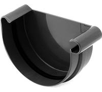 BRYZA Gouttière avant DROITE plastique Ø 125 mm, noir RAL 9005