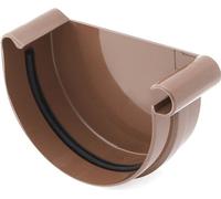 BRYZA Gouttière avant DROITE plastique Ø 150 mm, brun RAL 8017
