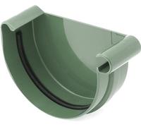 BRYZA Gouttière avant DROITE plastique Ø 75 mm, vert RAL 6020