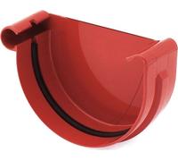 BRYZA Gouttière avant GAUCHE plastique Ø 100 mm, rouge RAL 3011