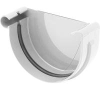 BRYZA Gouttière avant GAUCHE plastique Ø 125 mm, blanc RAL 9010
