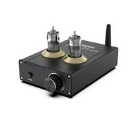 BRZHIFI TPA-6A2 Amplificateur à tubes électroniques 2 canaux 2 x 50W, Amplificateur de puissance numérique stéréo Hi-Fi Bluetooth 5.0, Ampli audio mini pour la maison prise américaine (Noir)