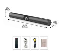 BS-55 100W Sans Fil Ordinateur Bluetooth HautréusEn Plein Air Portable Home Cinéma Surround FM Radio TV Barre De Son Prend En Charge USB Coaxial