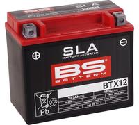 BS-Battery Batterie moto 300680 BTX12 – AGM SLA – Noir