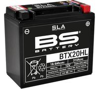 BS battery 300689 btx20l AGM SLA Moto Batterie Noir