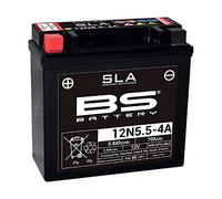 BS Battery 300841 12N5.5-4A AGM SLA Batterie de moto Noir