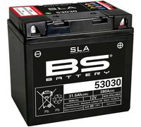 BS-Battery Batterie 53030 AGM Noir