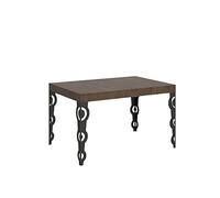 BS COM Table Extensible 90x120/224 cm Karamay Noyer Cadre Anthracite
