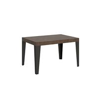 BS COM Table Extensible 90x130/390 cm Flame Noyer Cadre Anthracite
