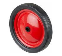 BS Rollen BS Rollen Roue à disque en acier A70 Ø roue 180 mm PVC noir, Ø axe 12 mm Quantité:1
