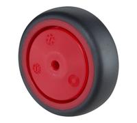 BS Rollen BS Rollen Roue en caoutchouc A85.F003, diamètre 75 gris, axe diamètre 6, 60kg Quantité:1