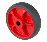 BS Rollen BS Rollen Roue en caoutchouc B44.F003, diamètre 125 gris, axe diamètre 15, 120kg Quantité:1