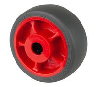 BS Rollen BS Rollen Roue en caoutchouc B44.F003, diamètre 80 gris, axe diamètre 12, 100kg Quantité:1