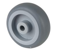 BS Rollen BS Rollen Roue en caoutchouc, diamètre 50, A80 gris, axe diamètre 6, 50kg Quantité:1