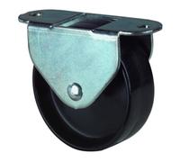 BS Rollen BS Rollen Roulette à châssis 32 mm E50.032 GL, roue plastique noire Quantité:1