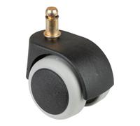 BS Rollen BS Rollen Roulette de chaise de bureau, diamètre 50 mm, G15.050, tige à frapper, plastique noir Quantité:1