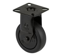 BS Rollen BS Rollen Roulette fixe A810.A85.075, diamètre 75 mm, L 25 mm, 60 kg avec plaque de fixation, gris Quantité:1