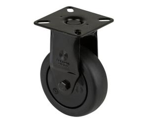 BS Rollen BS Rollen Roulette fixe A810.A85.075, diamètre 75 mm, L 25 mm, 60 kg avec plaque de fixation, gris Quantité:1