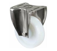 BS Rollen BS Rollen Roulette fixe, diamètre 150 mm, L 45 mm, 700 kg, HS110 .B14, avec plaque de fixation blanche Quantité:1