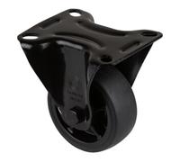 BS Rollen BS Rollen Roulette fixe L810.B44.081.06, diamètre 80 mm, L 32 mm, 100 kg avec plaque de fixation noire Quantité:1