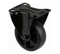 BS Rollen BS Rollen Roulette fixe L810.B44.101.06, diamètre 100 mm, L 32 mm, 110 kg avec platine de fixation noir Quantité:1