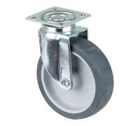 BS Rollen BS Rollen Roulette pivotante A200.A80, avec plaque, diamètre 80, L 21mm, 50kg, caoutchouc Quantité:1