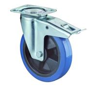 BS Rollen BS Rollen Roulette pivotante avec frein total, diamètre 125 mm, LSS420.B61 300kg, acier Quantité:1
