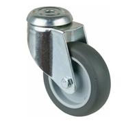 BS Rollen BS Rollen Roulette pivotante C101.A80, avec trou arrière, Ø 100, L 30mm 80kg, caoutchouc Quantité:1