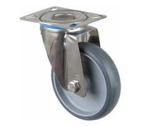 BS Rollen BS Rollen Roulette pivotante, diamètre 150 mm H100.B43 140 kg acier inoxydable Quantité:1