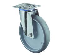 BS Rollen BS Rollen Roulette pivotante, diamètre 200 mm H100.L43 200 kg acier inoxydable Quantité:1