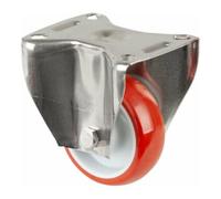 BS Rollen BS Rollen Roulette pivotante, diamètre 80 mm H110.L26 100 kg acier inoxydable Quantité:1