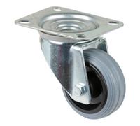 BS Rollen BS Rollen Roulette pivotante, diamètre 80 mm L400.B46 50kg, acier galvanisé Quantité:1