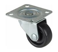 BS Rollen BS Rollen Roulette pivotante F25, avec plaque, diamètre 30, L 15mm, 20kg plastique Quantité:1