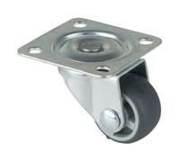 BS Rollen BS Rollen Roulette pivotante F26, avec plaque, diamètre 25, L 13mm 15kg, caoutchouc Quantité:1
