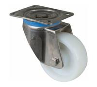 BS Rollen BS Rollen Roulette pivotante HS100.B14, avec plaque, diamètre 125, L 45mm, 700kg, plastique Quantité:1