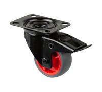 BS Rollen BS Rollen Roulette pivotante L820.B44.081.03 avec plaque, Ø 80 L 32mm, 100kg TPR Quantité:1