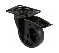 BS Rollen BS Rollen Roulette pivotante L820.B44.101.06 avec plaque, Ø 100 L 32mm, 110kg TPR Quantité:1