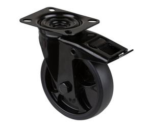 BS Rollen BS Rollen Roulette pivotante L820.B44.126.06 avec plaque, Ø 200 L 45mm, 200kg TPR Quantité:1