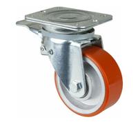 BS Rollen BS Rollen Roulette pivotante N120.C10, charge totale, avec platine, Ø 125, l 50 mm Quantité:1
