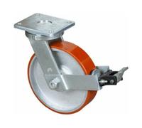 BS Rollen BS Rollen Roulette pivotante RR120.C10, avec frein et plaque, Ø 300, L 75 mm Quantité:1