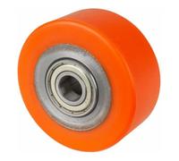 BS Rollen BS Roues Appar.-Roues, diamètre roue 80, C10 orange 95+/-3 Shore A axe, diamètre 15, 250kg Quantité:1