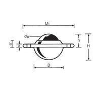 BS Rollen Galet sphérique E37.025 acier BS Rollen Quantité:1