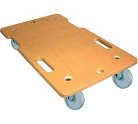BS Rollen Planche à roulettes Ø de la roue 75 mm 150 kg L600 mm l350 mm plast...