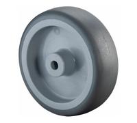 BS Rollen A80.100 Roue en caoutchouc bleu-gris, corps de roue en plastique, diamètre 100 mm, roulement lisse