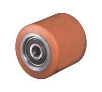 BS Rollen Roulette de fourche PUR L. de moyeu 90 mm l. roue 90 mm D. de la ro...