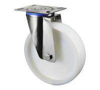 BS Rollen Roulette de transport en acier inoxydable H100.A90.125 Roulette pivotante BS Rollen Quantité:1