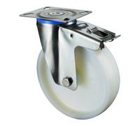 BS Rollen Roulette de transport en acier inoxydable H120.A90.200 BS Rollen Quantité:1