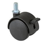 BS Rollen Roulette double en plastique avec frein BS Rollen Quantité:1